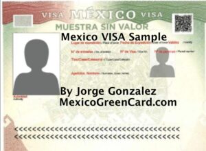 MEXICO VISA SAMPLE 2024